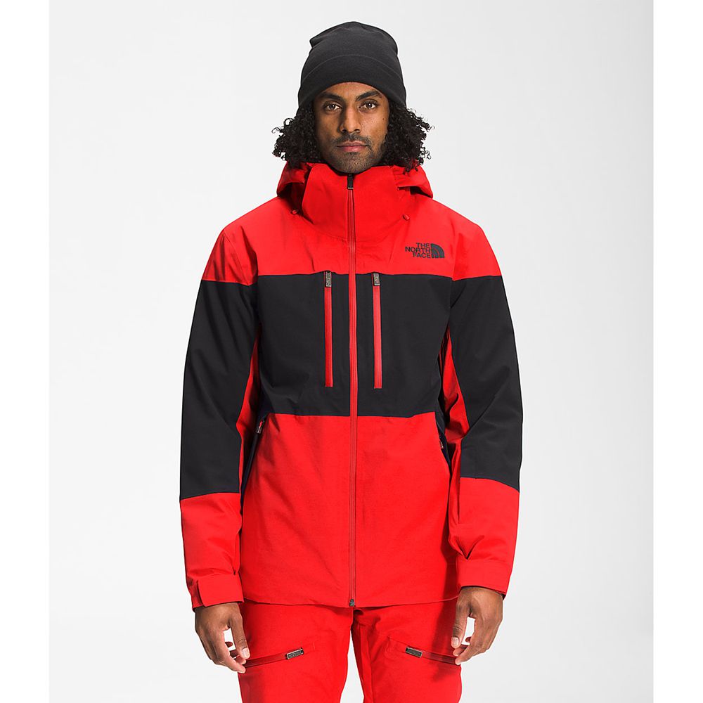 The North Face Rain Jacket Mens Australia - The North Face Chakal Red / Black Dryvent (MDG-569403)